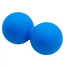 Массажный мяч для фитнеса, йоги и пилатеса, сдвоенный, синий, 11,5 см