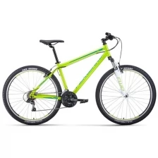 Велосипед горный хардтейл FORWARD SPORTING 27,5 1.2 27.5" 19" зеленый/бирюзовый RBKW1M17G012 2021